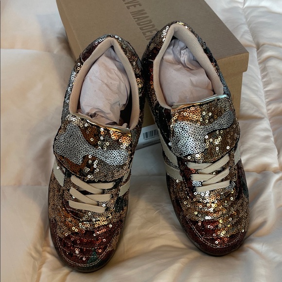Steve Madden Multicolor Sequin Sneakers - Picture 3 of 16